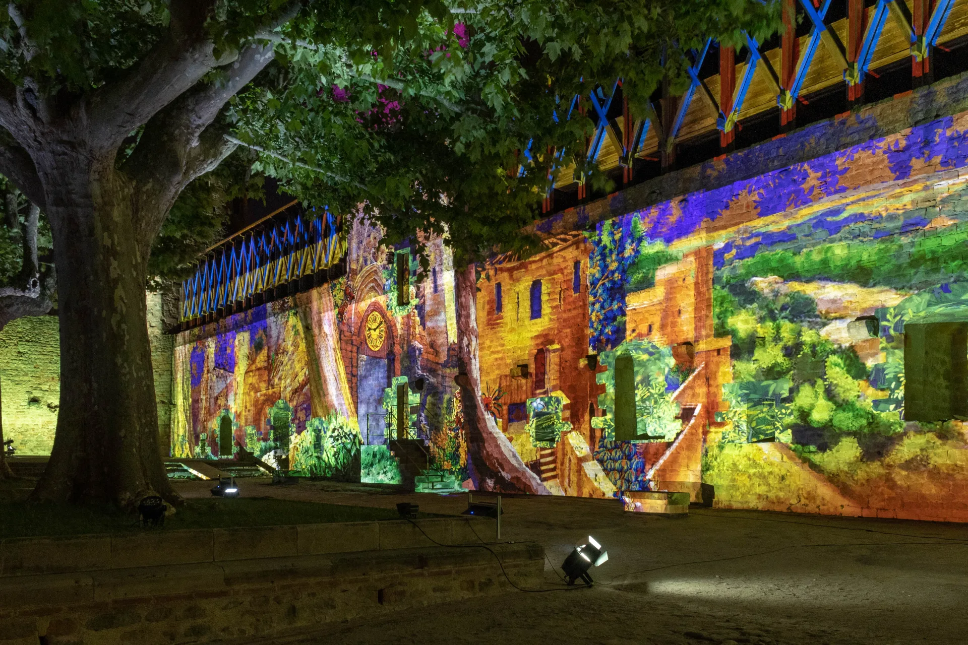parcours nocturne spectacle carcassonne