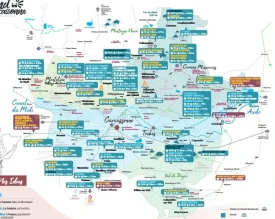 Carte des randonnées / Vignobles